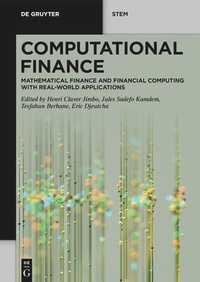 Enlarge image Cover: Computational Finance - De Gruyter