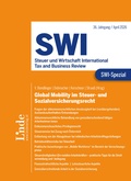 Cover: SWI-Spezial Global Mobility im Steuer- und Sozialversicherungsrecht - Linde