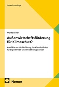 Cover: Au&szlig;enwirtschaftsf&ouml;rderung f&uuml;r Klimaschutz? - Nomos