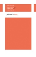 Cover: Jahrbuch 2025 - Wallstein