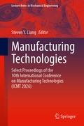 Cover: Manufacturing Technologies - Springer