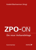 Cover: ZPO-ON Die neue Verbandsklage - Manz