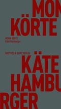 Cover: K&auml;te Hamburger - Matthes & Seitz Berlin