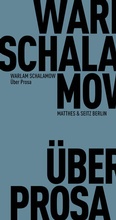 Cover: &Uuml;ber Prosa - Matthes & Seitz Berlin