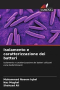 Cover: Isolamento e caratterizzazione dei batteri - Edizioni Sapienza