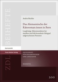 Cover: Das Alemannische der R&auml;toroman:innen in Bern - Franz Steiner Verlag