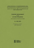 Cover: Wiener Zeitschrift f&uuml;r die Kunde S&uuml;dasiens, Band 59 (2022-2025) - Vienna Journal of South Asian Studies, Vol. 59 (2022-2025) - Verlag der &ouml;sterreichischen Akademie der Wissenschaften