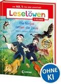 Cover: Lesel&ouml;wen 1. Klasse - Die Ninjas retten die Tiere - Loewe