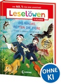 Cover: Lesel&ouml;wen 1. Klasse - Die Ninjas retten die Tiere (Gro&szlig;buchstabenausgabe) - Loewe