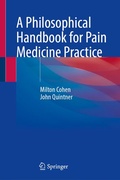 Cover: A Philosophical Handbook for Pain Medicine Practice - Springer