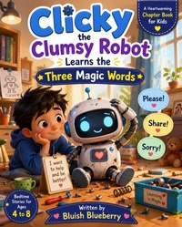Enlarge image Cover: Clicky the Clumsy Robot Learns the Three Magic Words - Waqas Anjum