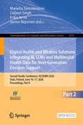 Cover: Digital Health and Wireless Solutions: Integrating AI, LLMs and Multimodal Health Data for Next-Generation Decision Support - Springer