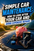 Cover: <div>Simple Car Maintenance: How to Look After Your Car and Avoid Expensive Repairs.</div> - White Rockit Books