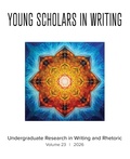 Cover: Young Scholars in Writing - Parlor Press