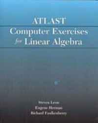 Abbildung von: Atlast Computer Exercises for Linear Algebra - Pearson Education (US)