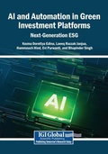 Cover: AI and Automation in Green Investment Platforms - Igi Global Scientific Publishing