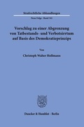 Cover: Vorschlag zu einer Abgrenzung von Tatbestands- und Verbotsirrtum auf Basis des Demokratieprinzips - Duncker & Humblot