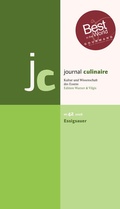 Cover: journal culinaire. Kultur und Wissenschaft des Essens - Edition Wurzer & Vilgis