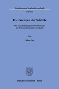 Cover: Die Grenzen der Sch&auml;rfe - Duncker & Humblot