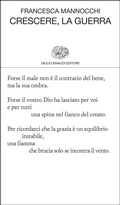 Cover: Crescere, la guerra - Collezione di poesia;Einaudi
