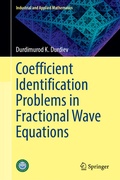Cover: Coefficient Identification Problems in Fractional Wave Equations - Springer
