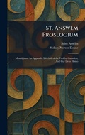Cover: St. Answlm Proslogium - Tradd Street Press