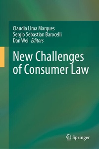 Enlarge image Cover: New Challenges of Consumer Law - Springer