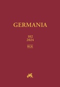 Cover: Germania 102, 2024 - Reichert Verlag