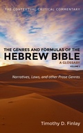 Cover: The Genres and Formulas of the Hebrew Bible: A Glossary, Volume 2 - Cascade Books