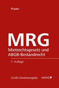 Cover: MRG - Mietrechtsgesetz und ABGB-Mietrecht - Manz