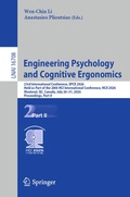 Cover: Engineering Psychology and Cognitive Ergonomics - Springer