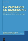 Cover: Aspects de la variation en diachronie - De Gruyter