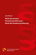 Cover: Recht der privaten Personenversicherung I - Recht der Krankenversicherung - Hagener Wissenschaftsverlag