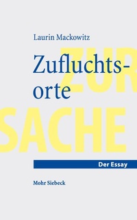 Enlarge image Cover: Zufluchtsorte - Mohr Siebeck