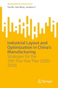 Cover: Industrial Layout and Optimization in China's Manufacturing - Springer