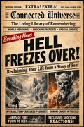 Cover: Breaking News: Hell Freezes Over ? Reclaiming Your Life from a Story of Fear - Connected Universe