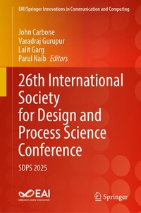 Enlarge image Cover: 26th International Society for Design and Process Science Conference - Springer
