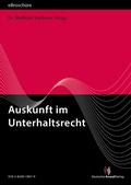 Cover: Auskunft im Unterhaltsrecht - eBrosch&uuml;re (PDF) - Deutscher Anwaltverlag