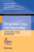 Cover: ICT for Smart Cities and Communities - Springer