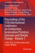 Cover: Proceedings of the 11th International Conference on Combustion, Incineration/Pyrolysis, Emission and Climate Change - Volume 1 - Springer