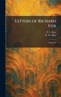 Cover: Letters of Richard Fox - Tradd Street Press