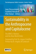 Cover: Sustainability in the Anthropocene and Capitalocene - Springer