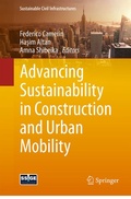 Cover: Advancing Sustainability in Construction and Urban Mobility - Springer