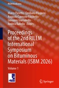 Cover: Proceedings of the 2nd RILEM International Symposium on Bituminous Materials (ISBM 2026) - Springer