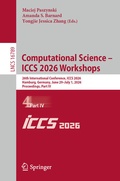Cover: Computational Science - ICCS 2026 Workshops - Springer