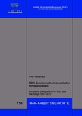 Cover: DDR-Gesellschaftswissenschaften fortgeschrieben - Institut f. Hochschulforschung Wittenberg