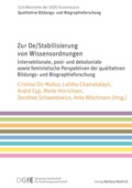 Cover: Zur De/Stabilisierung von Wissensordnungen - Verlag Barbara Budrich