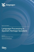 Cover: Language Processing in Spanish Heritage Speakers - MDPI AG