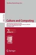 Cover: Culture and Computing - Springer