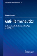 Cover: Anti-Hermeneutics - Springer